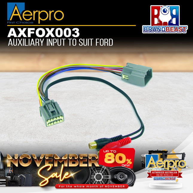 Aerpro AXFOX003 Auxiliary Input To Suit Ford
