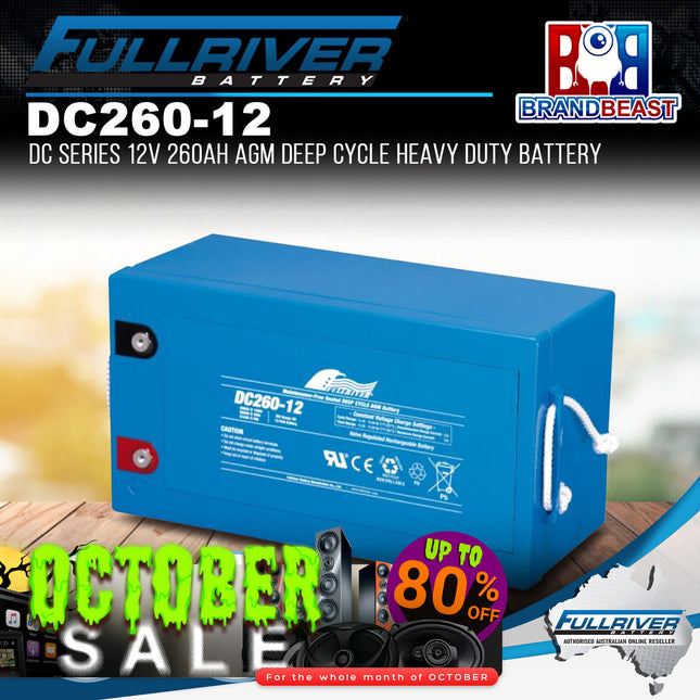 Fullriver DC260-12 DC Series 12V 260Ah AGM Deep Cycle Heavy Duty Battery