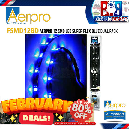 Aerpro FSMD12BD Dual Pack 12 SMD LED Super Flex Blue