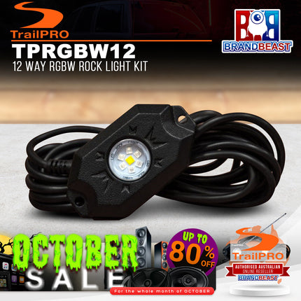 TrailPRO TPRGBW12 12 Way RGBW Rock Light Kit