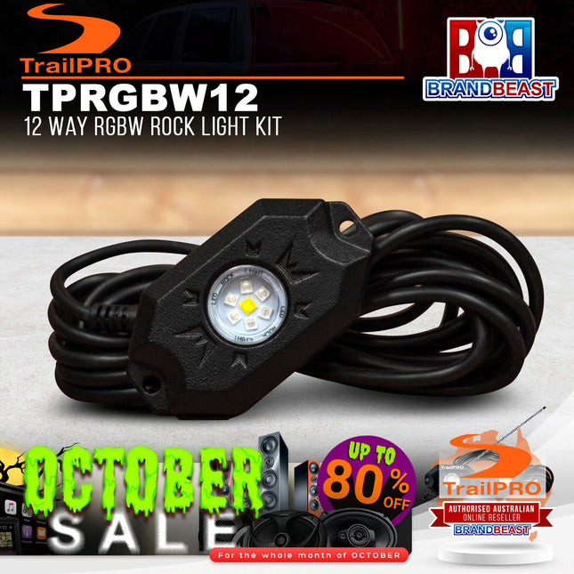 TrailPRO TPRGBW12 12 Way RGBW Rock Light Kit