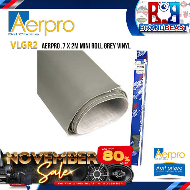 Aerpro VLGR2 .7 x 2M Mini Roll Grey Vinyl