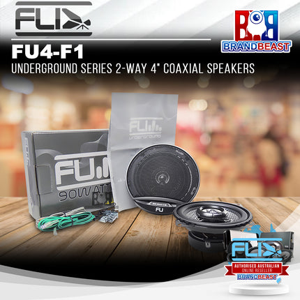 Fli FU4-F1 Underground Series 2-Way 4" Coaxial Speakers