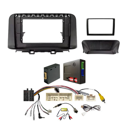 CAC FXHY39K2 9" Fascia Kit - Complete Plug-and-Play Installation Kit for Hyundai Kona 2017-2022 Infinity Amplified with Amplifier Retention and OEM Integration