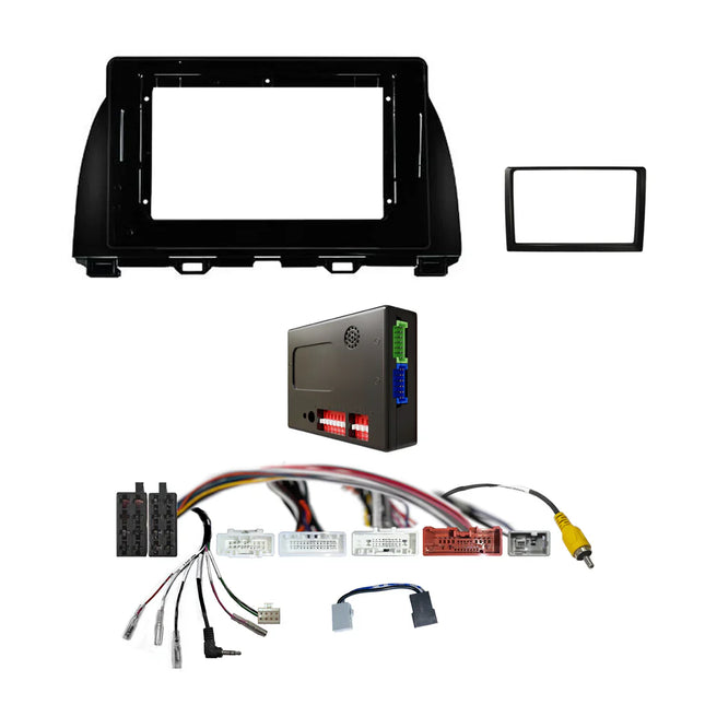 CAC FXMA22K2 9/10 Inch Fascia Kit - Mazda CX-5 2015-2017 Dash 1 & 2 Integration Kit