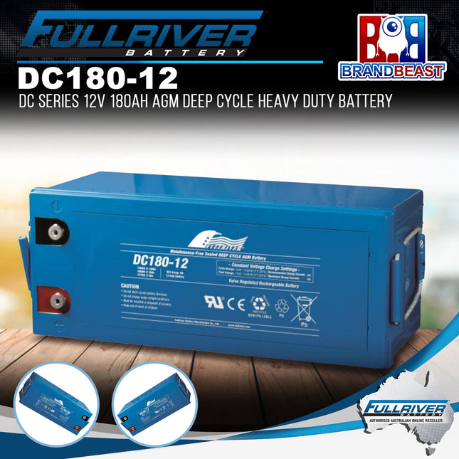 Fullriver DC180-12 DC Series 12V 180Ah AGM Deep Cycle Heavy Duty Battery