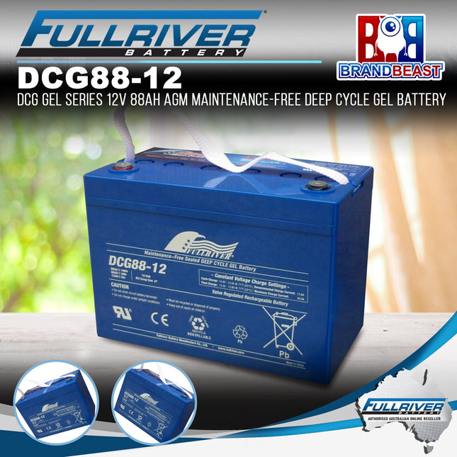 Fullriver DCG88-12 (DC105-12) DCG Gel Series 12V 88Ah AGM Deep Cycle Battery