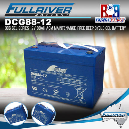 Fullriver DCG88-12 (DC105-12) DCG Gel Series 12V 88Ah AGM Deep Cycle Battery