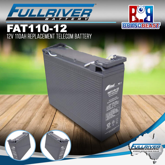 Fullriver FAT110-12 FAT Series 12V 110Ah Replacement Telecom Battery