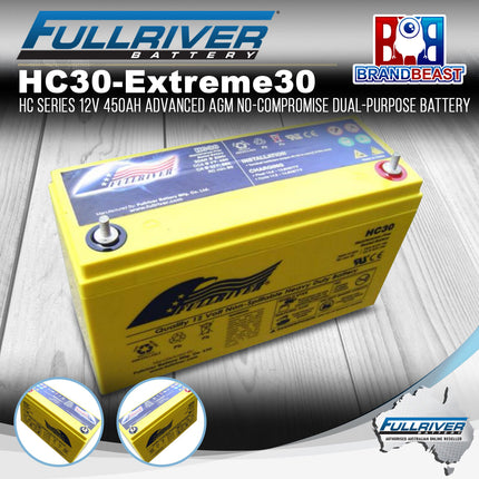 Fullriver HC30 HC Series 12V 450Ah Advanced AGM Dual-Purpose Battery