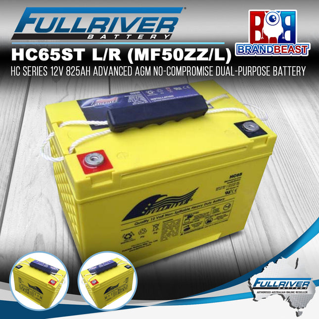 Fullriver HC65ST L/R (MF50ZZ/L) 12V 825Ah Advanced AGM Dual-Purpose Battery