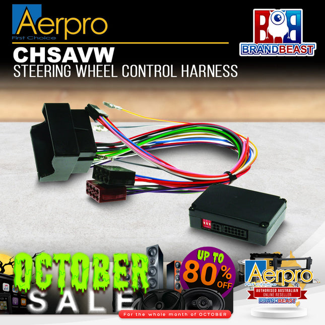 Aerpro CHSAVW Steering Wheel Control Harness Suit Volkswagen Touareg