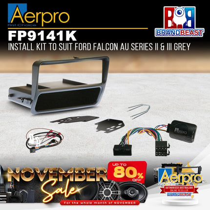 Aerpro FP9141K Single DIN Install Kit Suit Ford Falcon AU Series 2/3