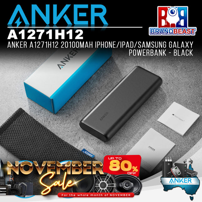 Anker A1271H12 20100mAh iPhone/iPad/Samsung Galaxy Powerbank - Black