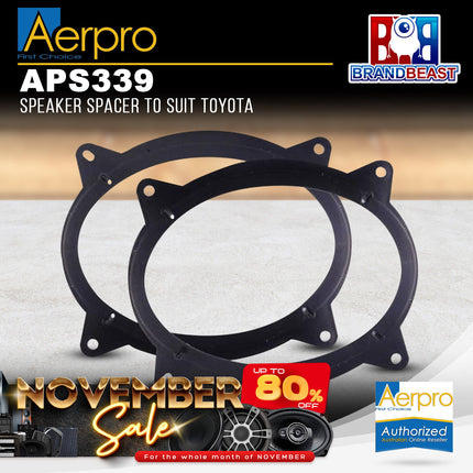 Aerpro APS339 Factory Speaker Adaptor Spacers Suit Toyota Camry