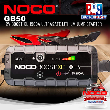 NOCO GB50 12V Boost XL 1500A UltraSafe Lithium Jump Starter