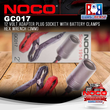 NOCO GC017 12 Volt Plug with Battery Clamps