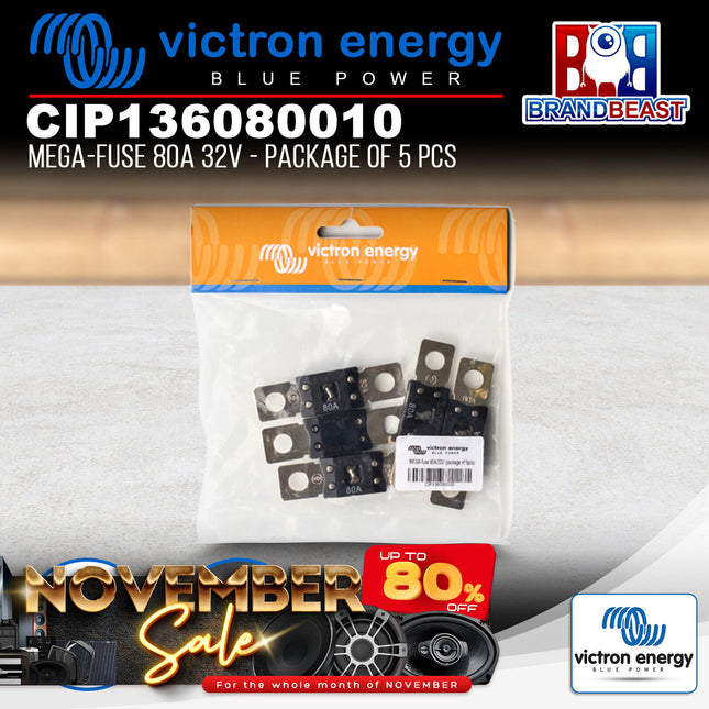 Victron Energy CIP136080010 MIDI-Fuse 80A 32V - Package of 5 Pcs