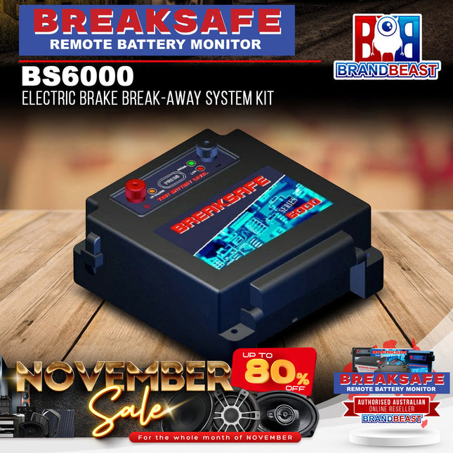 BREAKSAFE BS6000 Electric Brake Break-Away System Kit