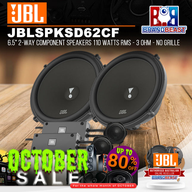 JBL Stadium 62CF 6.5" 2-Way Component Speakers 110 Watts RMS - 3 Ohm - No Grille