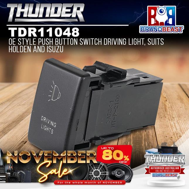 Thunder TDR11048 OE Style Push Button Switch Driving Light