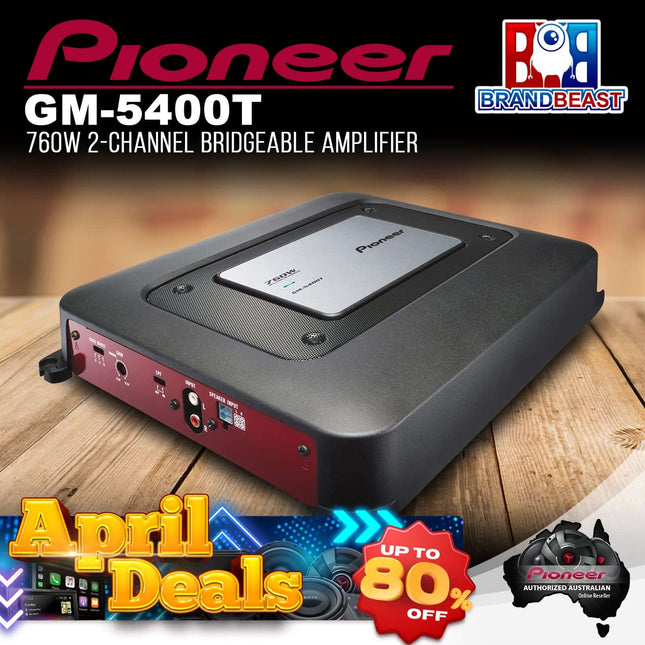 Pioneer GM-5400T 760W 2-Channel Bridgeable Amplifier