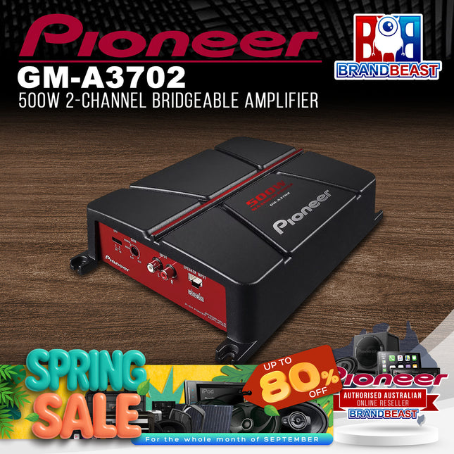 Pioneer GM-A3702 500W 2-Channel Bridgeable Amplifier