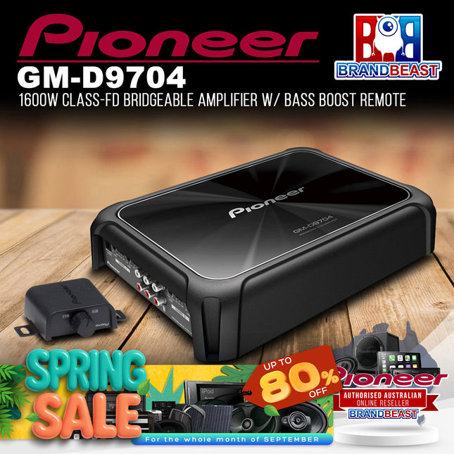 Pioneer GM-D9704 1600W Class-FD 4-Channel Bridgeable Amplifier