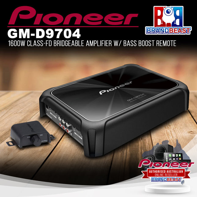Pioneer GM-D9704 1600W Class-FD 4-Channel Bridgeable Amplifier