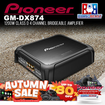Pioneer GM-DX874 Class D 4-Channel Bridgeable Amplifier