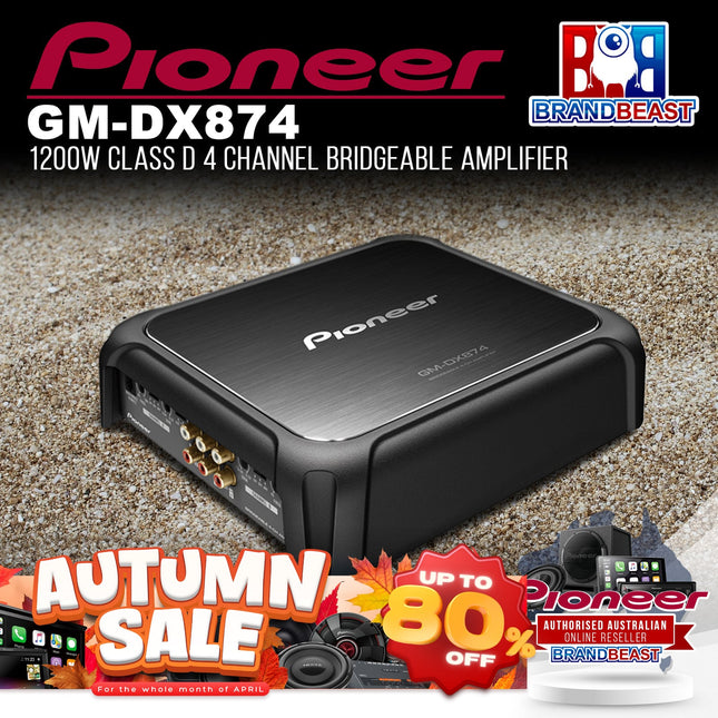 Pioneer GM-DX874 Class D 4-Channel Bridgeable Amplifier