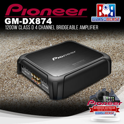 Pioneer GM-DX874 Class D 4-Channel Bridgeable Amplifier