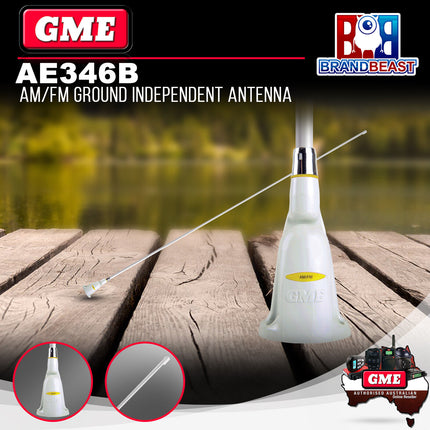 GME AE346B 1800mm AM/FM Ground Independent Antenna