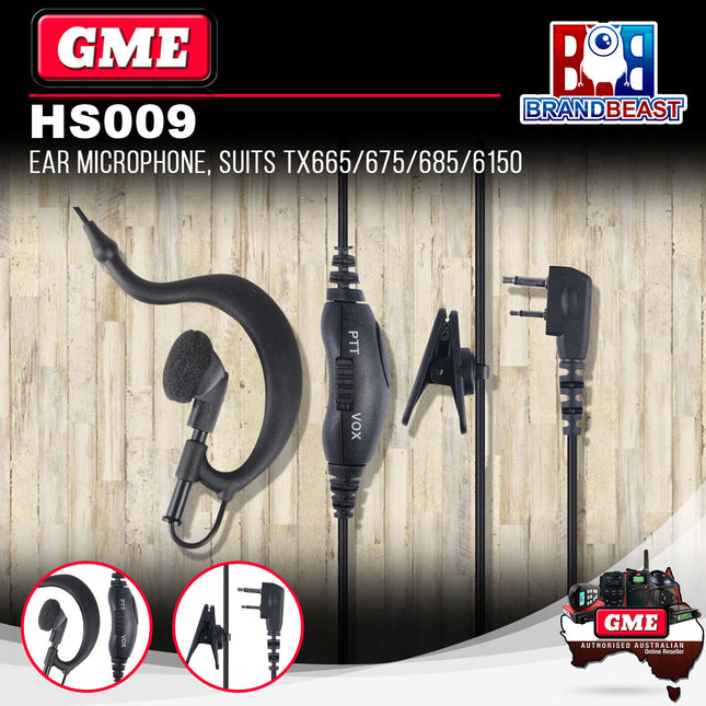 GME HS009 Ear Microphone Suits TX665/675/685/6150