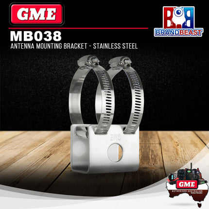 GME MB038 Antenna M/Bracket, HD Bull Bar