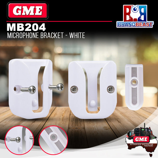 GME MB204 White Microphone Bracket