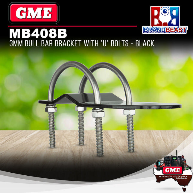 GME MB408B Antenna Mounting Bracket Bull Bar Black