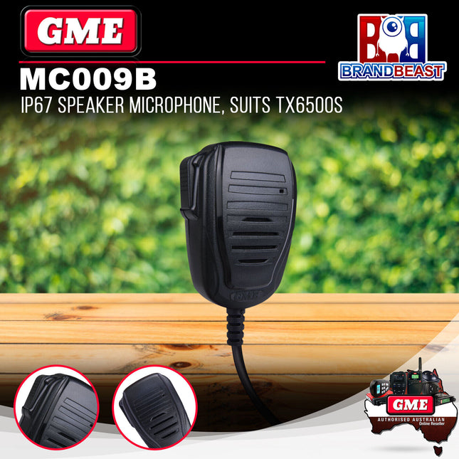 GME MC009B IP67 Speaker Microphone Suits TX6500S