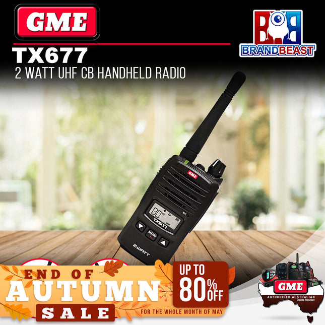 GME TX677 2 Watt UHF CB Handheld Radio