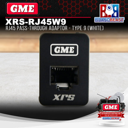 GME XRS-RJ45W9 RJ45 Pass-through Adaptor - Type 9 (White)
