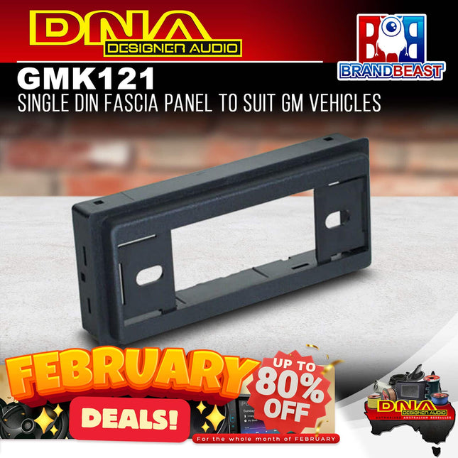 DNA GM-K121 Single DIN Fascia Panel To Suit GM Vehicles