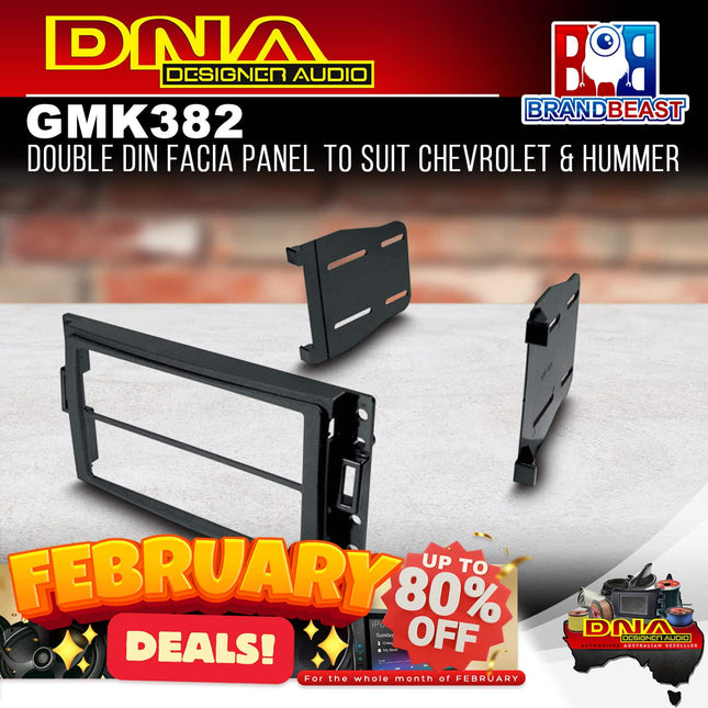 DNA GM-K382 Double DIN Fascia Panel To Suit Chevrolet &amp; Hummer