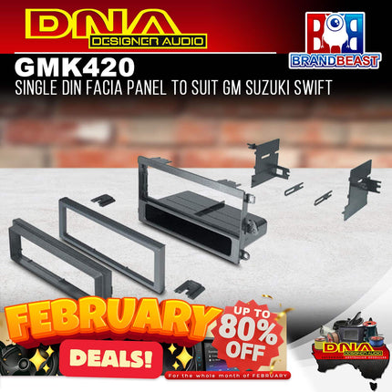 DNA GM-K420 Single DIN Fascia Panel To Suit GM Suzuki Swift