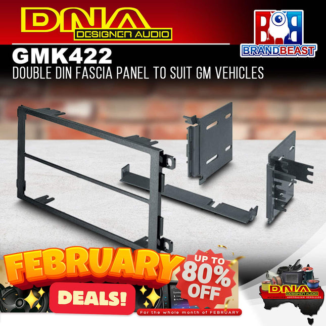 DNA GM-K422 Double DIN Fascia Panel To Suit GM Vehicles