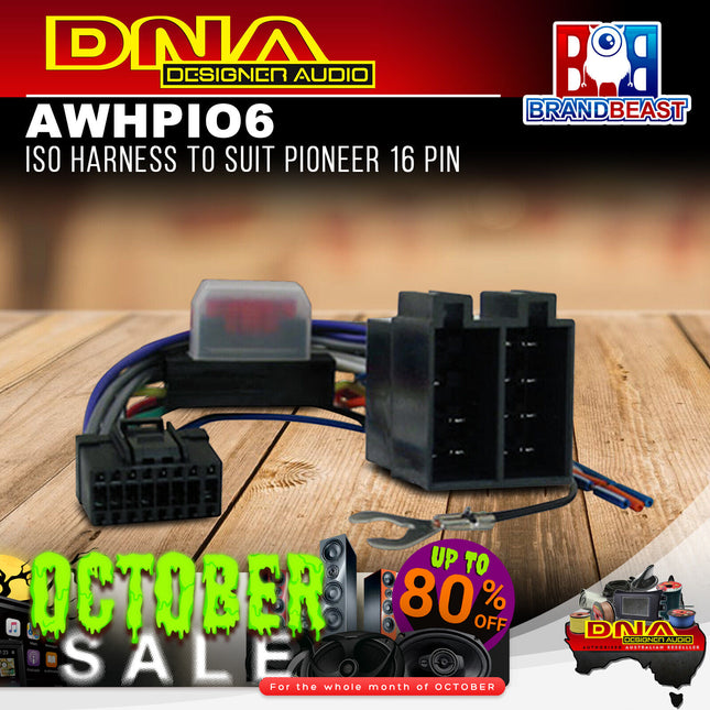 DNA AWHPIO6 ISO Harness to Suit Pioneer 16 Pin