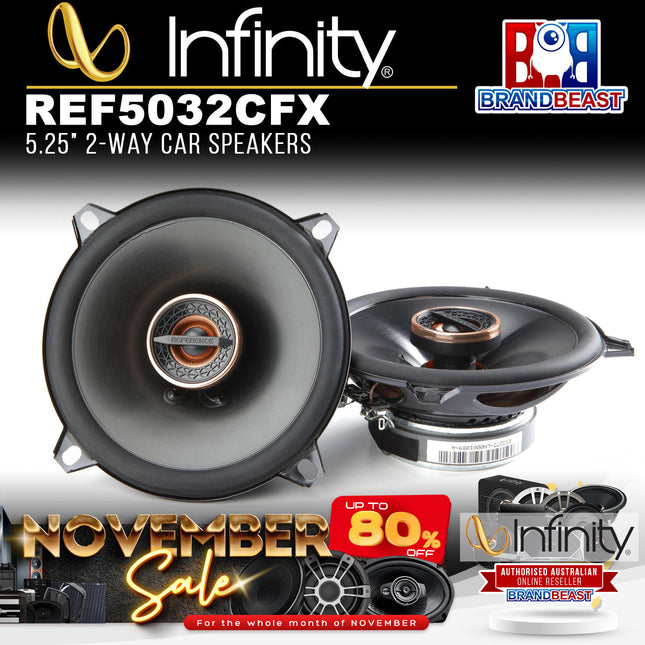 Infinity REF5032CFX REFERENCE 5-1/4" (130mm) 135W Coaxial Car Speaker