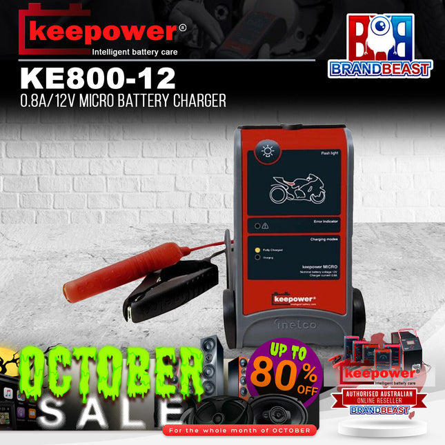 Keepower KE800-12 0.8A/12V Micro Battery Charger
