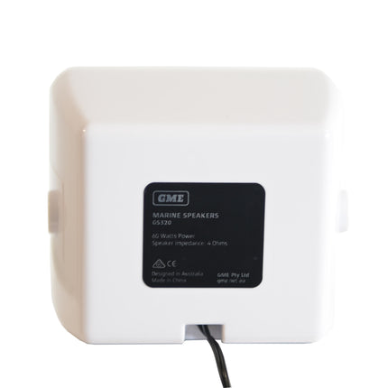 GME GS320W 60W IP54 Marine Box Speakers White