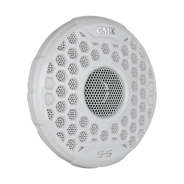 GME GS500 110 Watt IP54 Marine Flush Mount Speakers - White