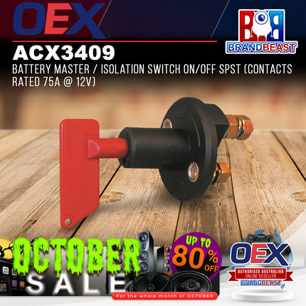 OEX ACX3409 Battery Master / Isolation Switch On/Off SPST